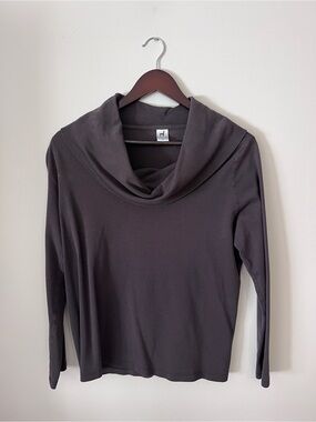 Peruvian Connection Brown Gray Knit Top